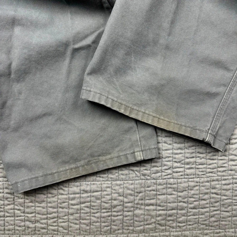 Dickies Carpenter Pants Men 36x32 Gray Canvas Workwear Utility Distressed Faded